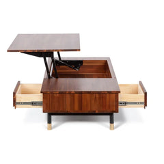Dakota Lift Top 4 Legs Coffee Table with Storage