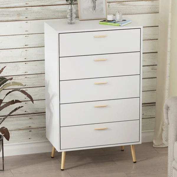 Dalyn 5 Drawer 27.4'' W Solid Wood Chest Contemporary Style Perfect for Living Room