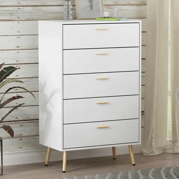 Dalyn 5 Drawer 27.4'' W Solid Wood Chest Contemporary Style Perfect for Living Room