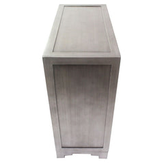 28'' Tall 3 - Drawer Mirrored Accent Chest Streamlined Rectangular Base and Mirrored Drawer