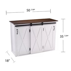 Damiani 50.25'' Wide Solid Wood Kitchen Island with Adjustable Shelves Farmhouse Style