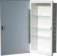 30.5" H x 16.5" W x 4.5" D Danieljames Recessed Frameless Medicine Cabinet with 2 Adjustable Shelves