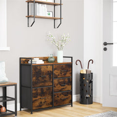 5 Drawer 32.7'' W this Dresser with 5 Spacious Fabric Drawers Will Help You Organize Perfect For Any Room