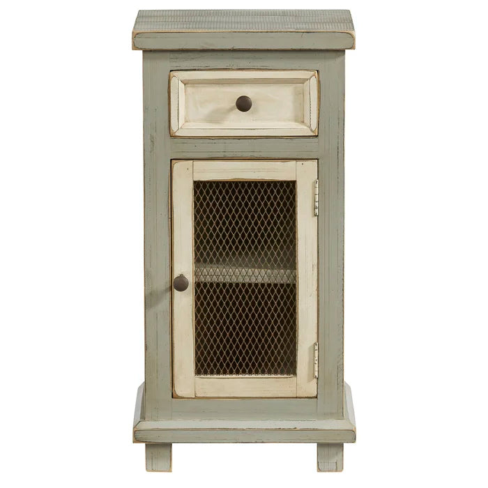 Danya 32'' Tall Solid Wood 1 - Door Accent Cabinet