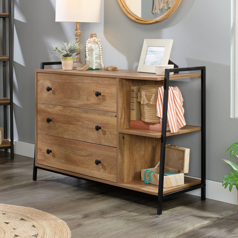 Sindoori Mango Danya 3 Drawer 42.953'' W Dresser