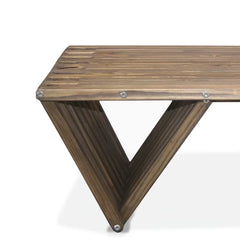 Espresso Brown Darcus Pine Solid Wood Coffee Table