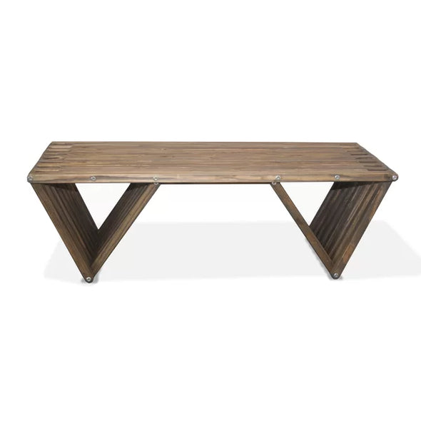 Espresso Brown Darcus Pine Solid Wood Coffee Table