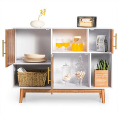 40'' Wide Server 6 Compartments Different in Size and Shape Offer you Versatile Options for Storage and Display