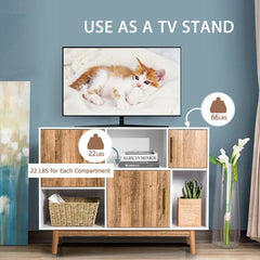 40'' Wide Server 6 Compartments Different in Size and Shape Offer you Versatile Options for Storage and Display
