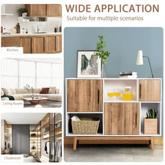 40'' Wide Server 6 Compartments Different in Size and Shape Offer you Versatile Options for Storage and Display