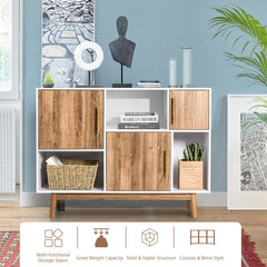 40'' Wide Server 6 Compartments Different in Size and Shape Offer you Versatile Options for Storage and Display
