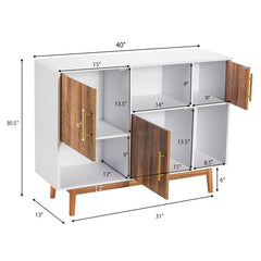 40'' Wide Server 6 Compartments Different in Size and Shape Offer you Versatile Options for Storage and Display
