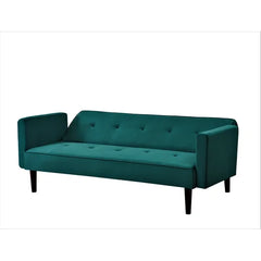 Daundre W72 D38.6 H24 72'' Wide Velvet Tufted Back Convertible Sofa