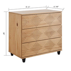 Davares 3 Drawer 31.5'' W Dresser Provides Plenty of Storage Modern Style