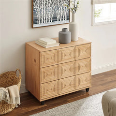 Solid Wood Davares 3 Drawer 31.5'' W Dresser Offer Plenty Storage Space