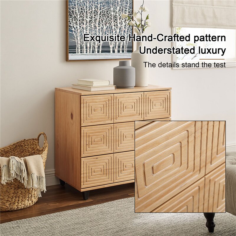 Davares 3 Drawer 31.5'' W Dresser  Good Sturdiness and Durability