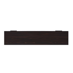 Dark Walnut TV Stand for TVs up to 78" Two Cabinets and Four Cubby Shelves to Hold Any Media Players