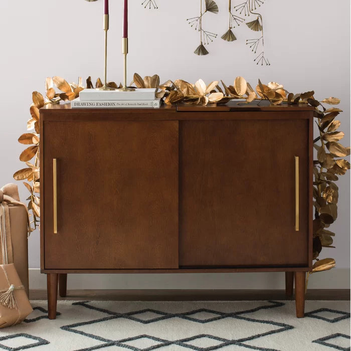 Dawne 34.5'' Tall 2 - Door Accent Cabinet Modern and Contemporary Style