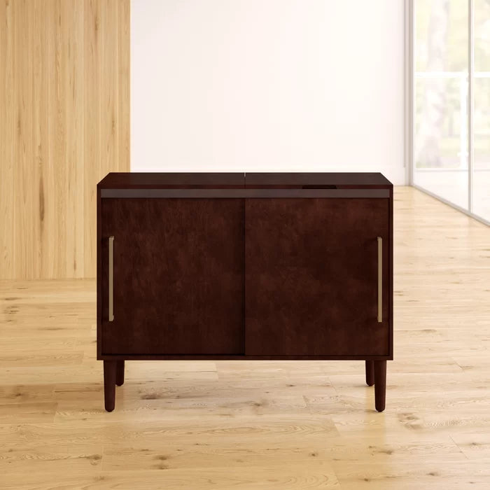 Dawne 34.5'' Tall 2 - Door Accent Cabinet Modern and Contemporary Style