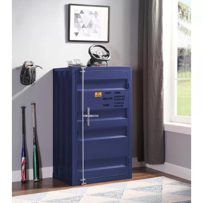 Blue/Silver Daya 28'' W Chest Modern Style Perfect Organize