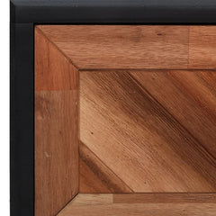 Dayaan 20.87'' Tall 2 - Drawer Nightstand in Matte Black/Dark Brown (Set of 2)