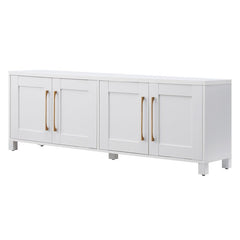 White Dayna TV Stand for TVs up to 78" Combine Functionality and Classic