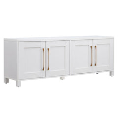 White Dayna TV Stand for TVs up to 78" Combine Functionality and Classic
