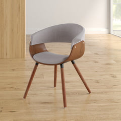 1 - Gray Polyester Blend Side Chair Perfect For Lending Your Space A Much-Needed Seat While Underscoring your Style Accent Chairs