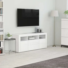 Solid Wood White Dayson TV Stand for TVs up to 50" 3 Open Compartments Perfect Organize
