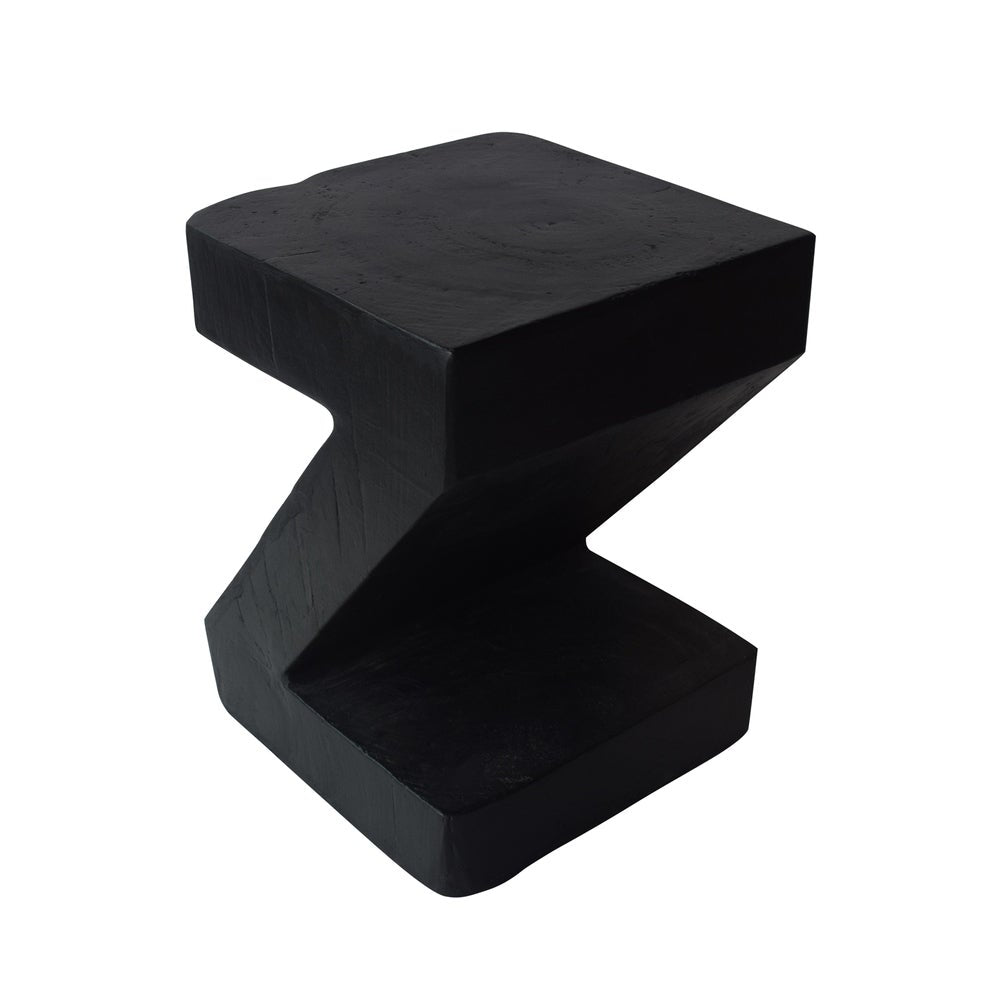 Concrete Side Table Offers Lasting Durability and A Unique Look Z Shape Brings A Modern Art Feel to your Living Space