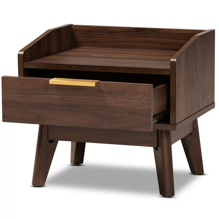 Deaglan 15.3'' Tall 1 - Drawer Nightstand in Walnut