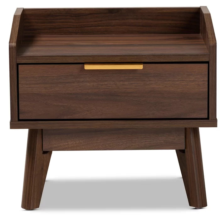 Deaglan 15.3'' Tall 1 - Drawer Nightstand in Walnut