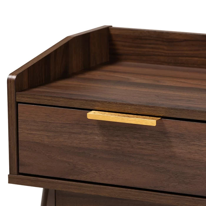 Deaglan 15.3'' Tall 1 - Drawer Nightstand in Walnut