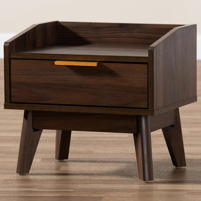 Deaglan 15.3'' Tall 1 - Drawer Nightstand in Walnut