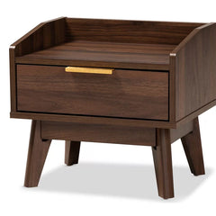 Deaglan 15.3'' Tall 1 - Drawer Nightstand in Walnut
