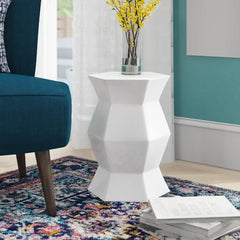 Debrorah 18'' Tall Ceramic Garden Stool Brings Contemporary Style to Any Space, Indoors