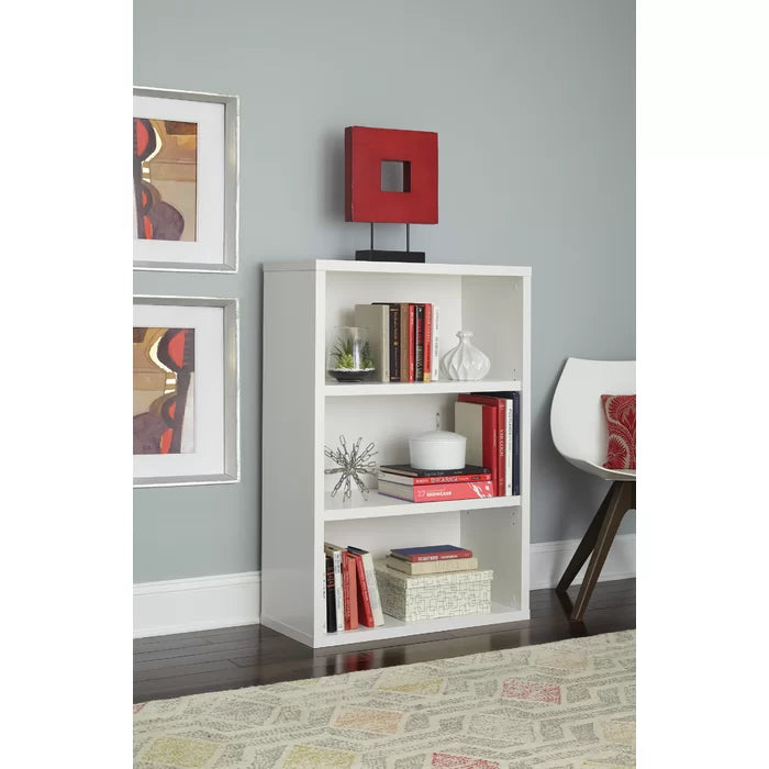 White Decorative Bookcases 44.25'' H x 30'' W Standard Bookcase Design