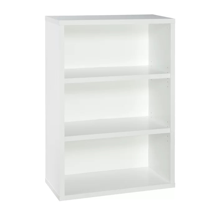 White Decorative Bookcases 44.25'' H x 30'' W Standard Bookcase Design