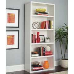 White Decorative Bookcases 72.77'' H x 30'' W Standard Bookcase