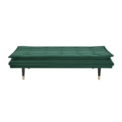 Emerald Green Dedeaux Full 64.17'' Wide Tufted Back Convertible Sofa
