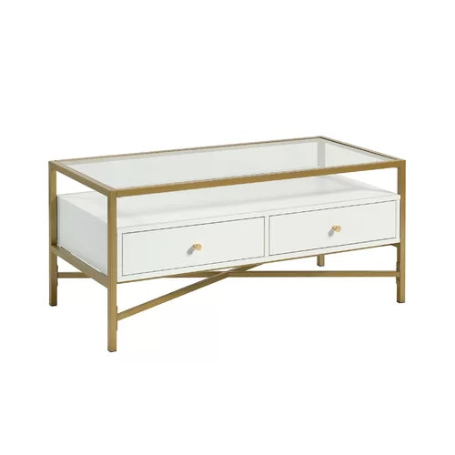 4 Legs Coffee Table with Storage Perfect For Orgnaize Add Modern Style And Design