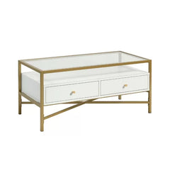 4 Legs Coffee Table with Storage Perfect For Orgnaize Add Modern Style And Design