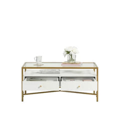 4 Legs Coffee Table with Storage Perfect For Orgnaize Add Modern Style And Design