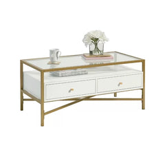 4 Legs Coffee Table with Storage Perfect For Orgnaize Add Modern Style And Design