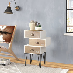Delancey 3 Drawer 17'' W Chest Retro and Modern Industrial Themed