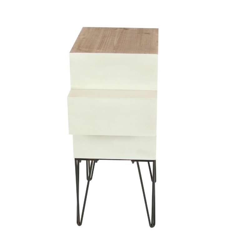 Delancey 3 Drawer 17'' W Chest Retro and Modern Industrial Themed