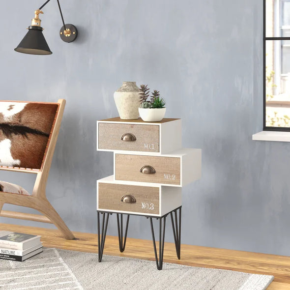 Delancey 3 Drawer 17'' W Chest Durable Structure and Design Stylish Storage