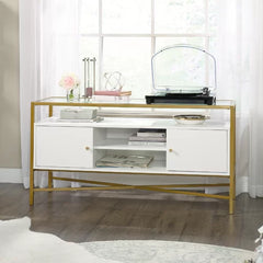 Deleon TV Stand for TVs up to 55" Provides you with Additional Space for Storage and Display