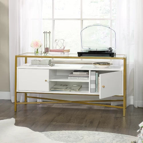 Deleon TV Stand for TVs up to 55" Provides you with Additional Space for Storage and Display