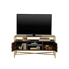 Rich Walnut Deleon TV Stand for TVs up to 55" Cable Management
